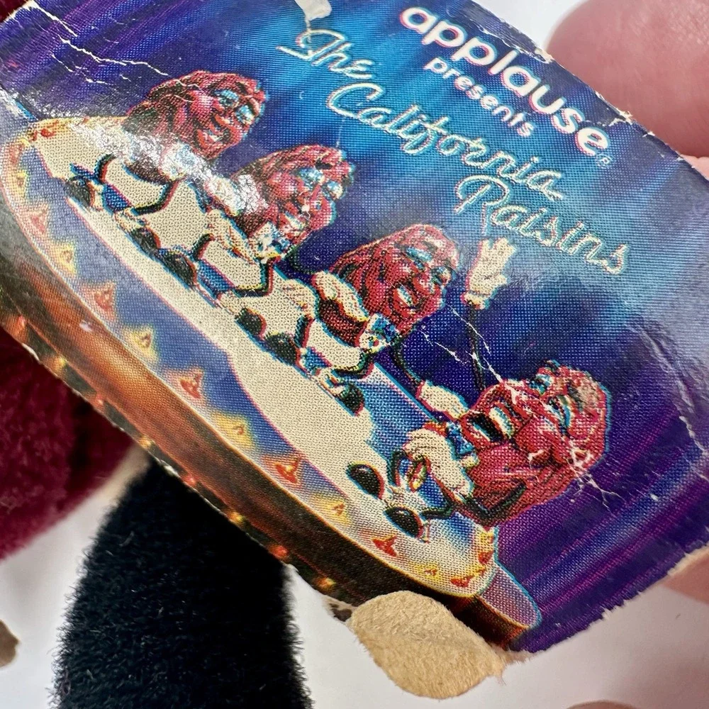 Vtg California Raisins Applause Hardee's Plush 1988 Set Of 3 Singers Microphone